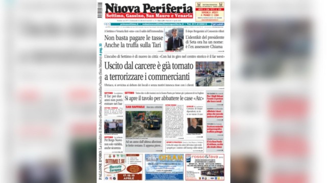 La Nuova Periferia in edicola: il nuovo numero del 14 aprile tra cronaca, politica e storie del territorio