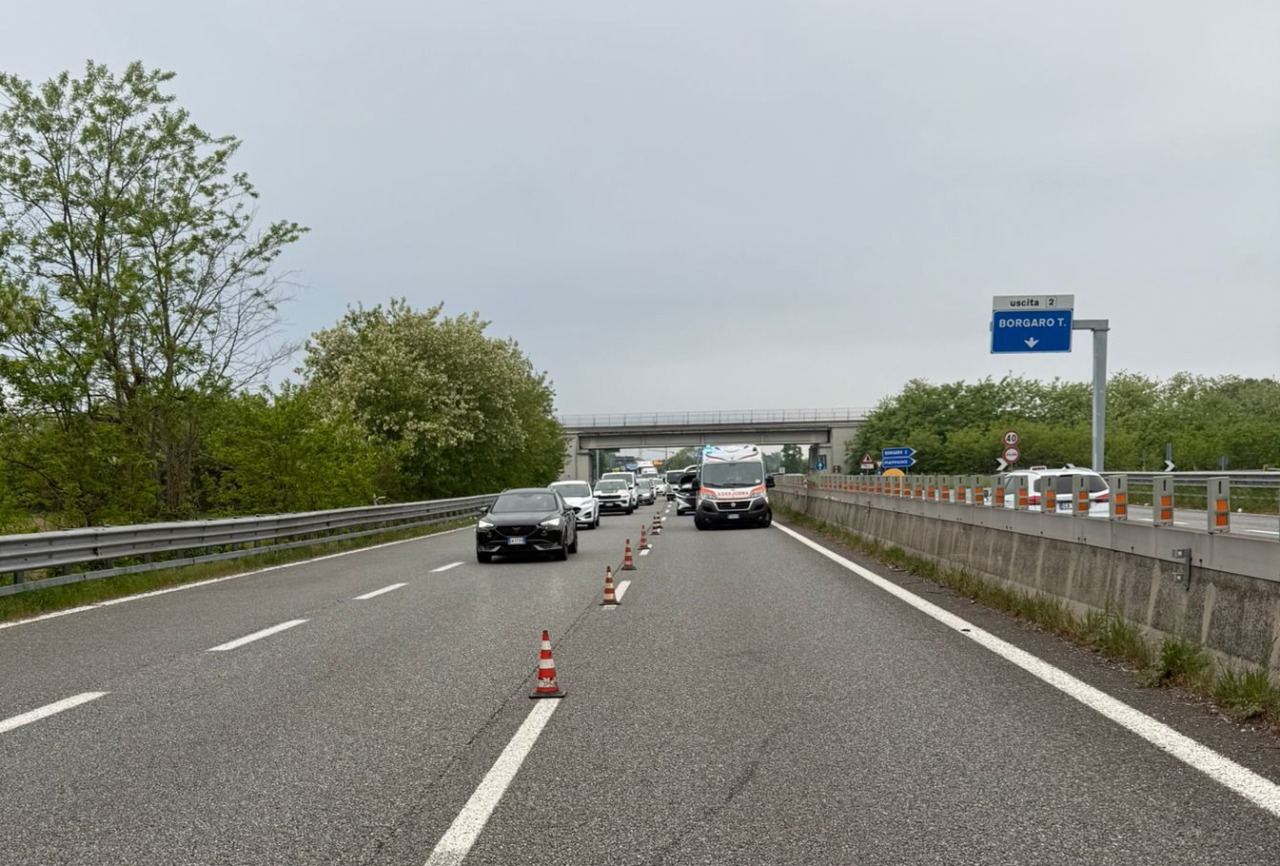 Incidente sul raccordo Torino-Caselle all’altezza di Borgaro: disagi al traffico