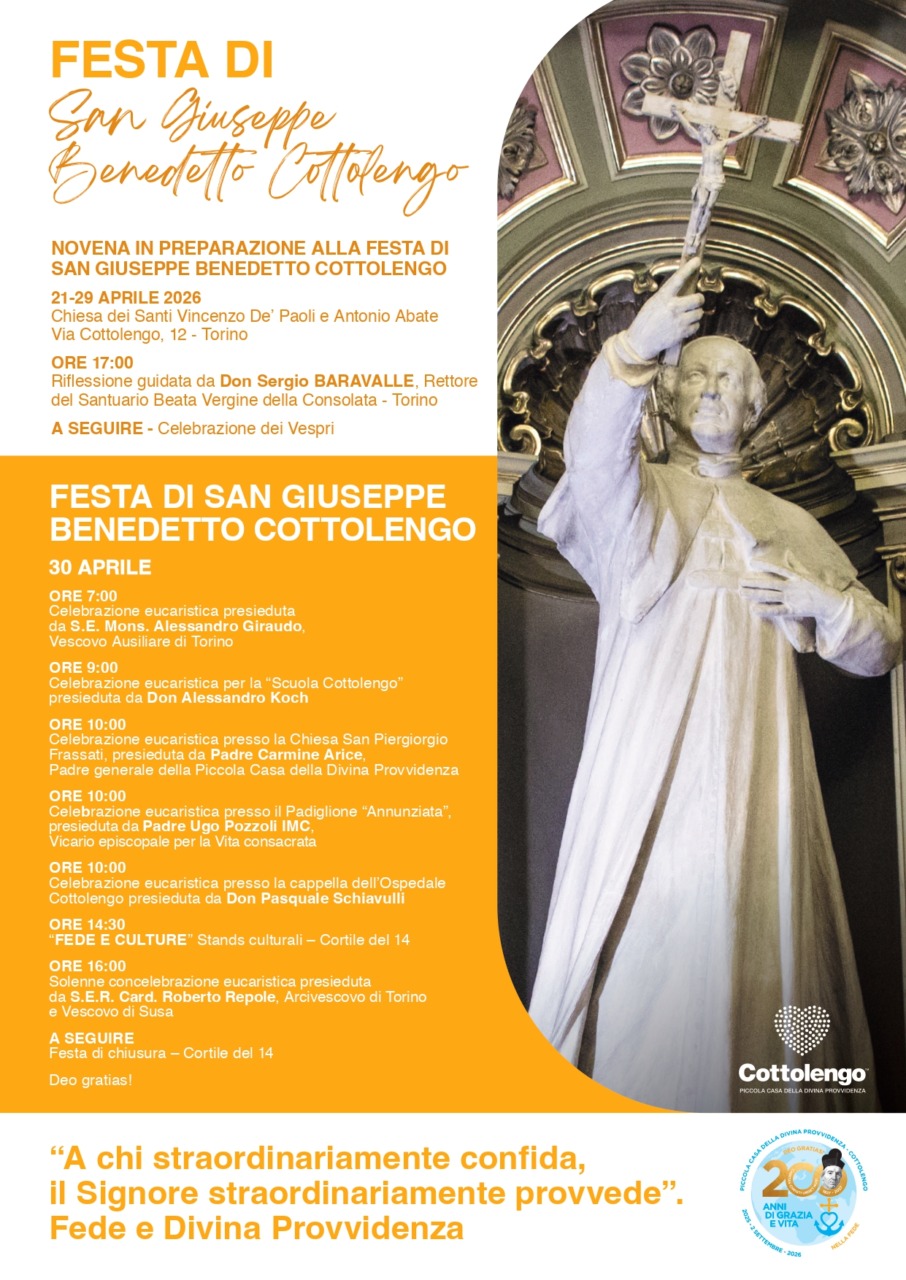 Festa internazionale per il Santo Cottolengo su «Fede e Culture»