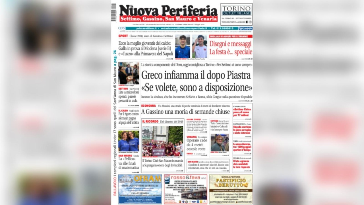 La Nuova Periferia di Settimo è in edicola: tante notizie e migliaia di disegni e messaggi per le mamme