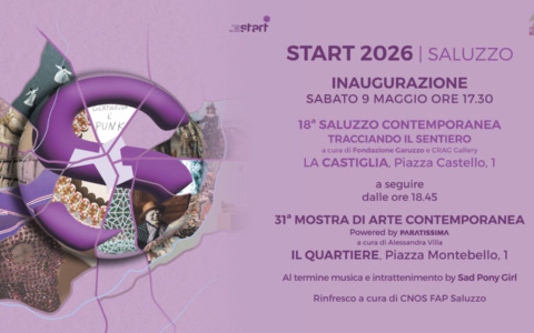 START 2026 a Saluzzo: il 9 maggio inaugura la stagione dell’Arte Contemporanea