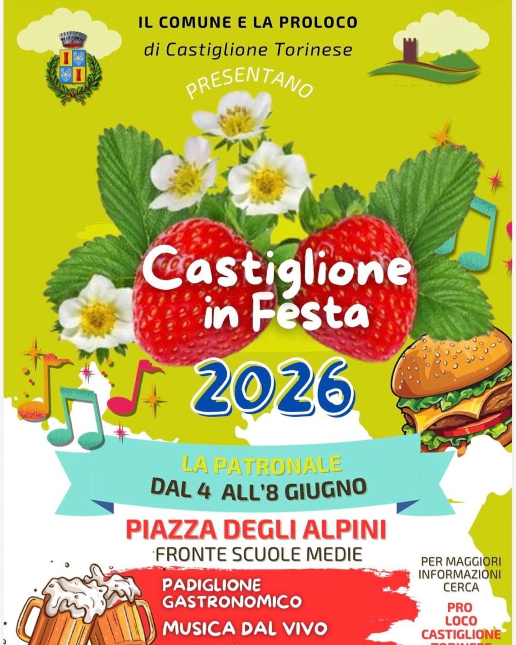 Castiglione si prepara alla Festa Patronale: cinque giorni tra musica, sport, buon cibo e tradizione
