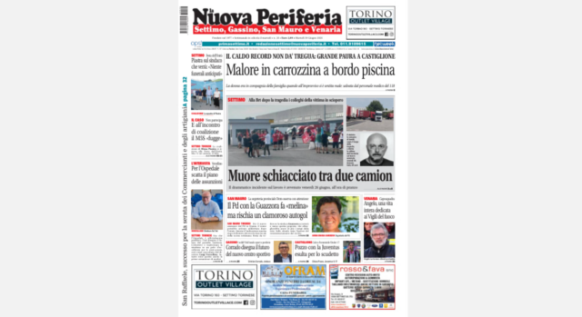 In edicola La Nuova Periferia del 30 giugno: cronaca, politica, sport e tutte le notizie del territorio