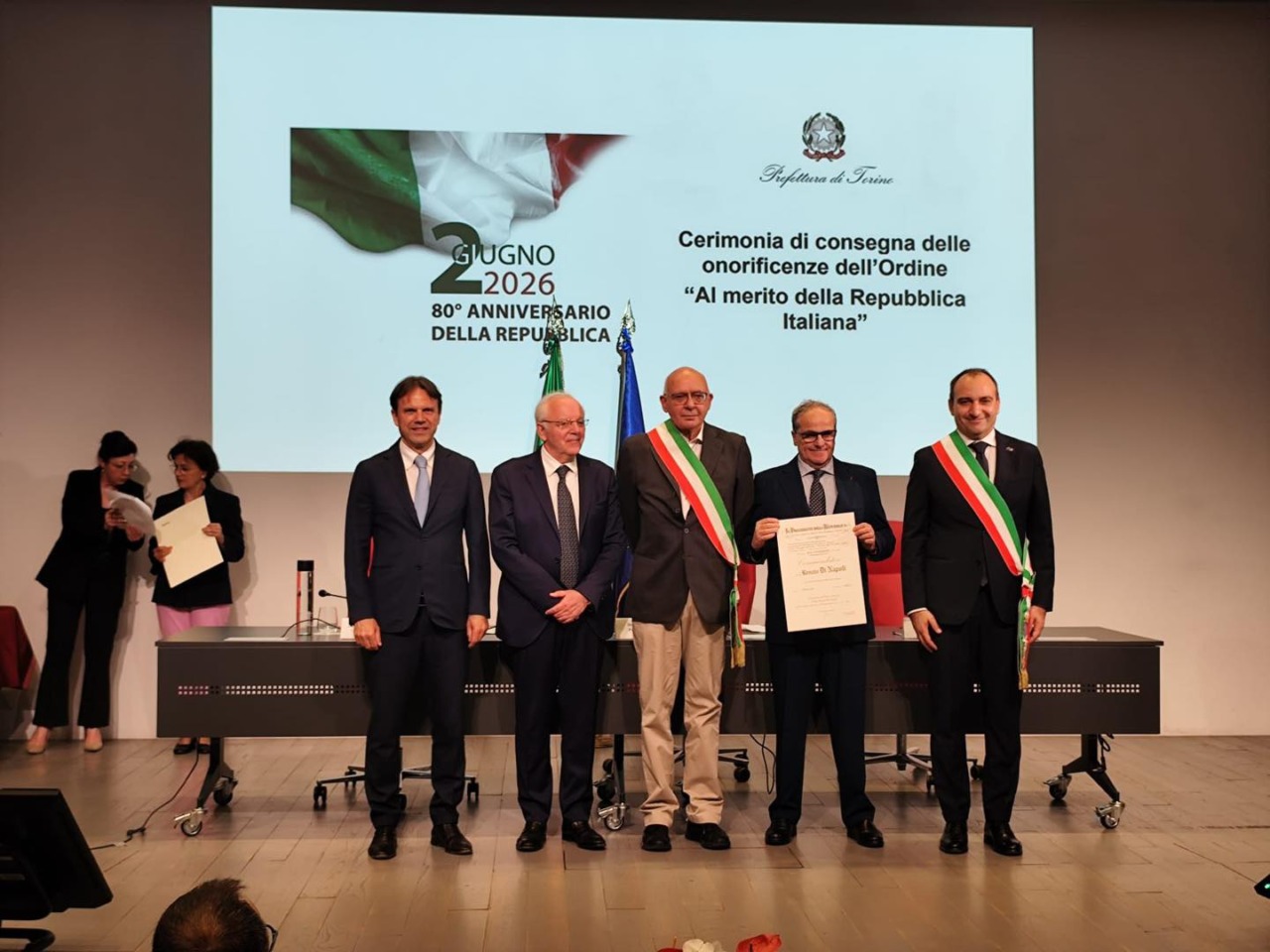 San Mauro Torinese, Renato Di Napoli nominato Commendatore della Repubblica