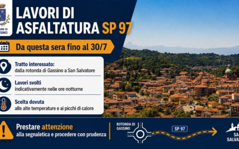 Al via i lavori di asfaltatura lungo la sp97, dalla rotonda verso San Salvatore