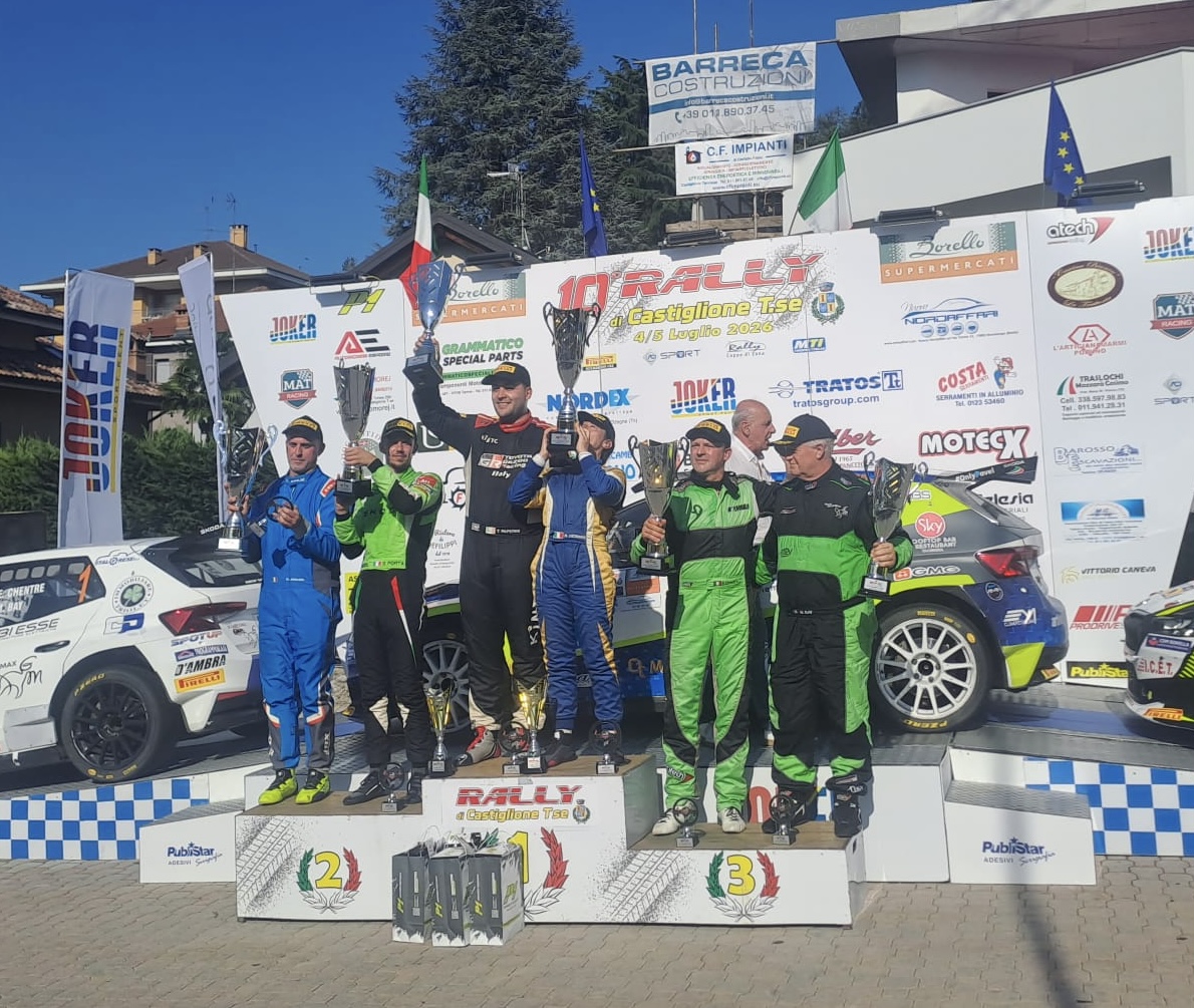 Thomas Paperini vince il Rally Castiglione 2026, il settimese Porta arriva secondo e Chentre terzo