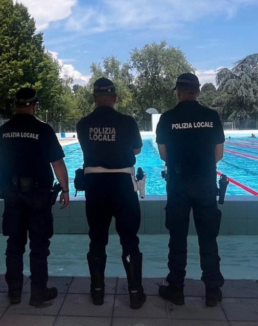 Piscina, i controlli della Polizia locale