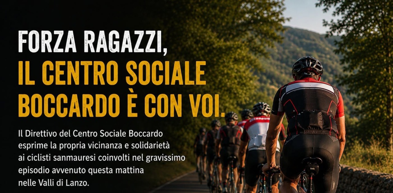 Ciclisti investiti a Lanzo, il Comune di San Mauro: «Speriamo di rivedervi presto in sella»