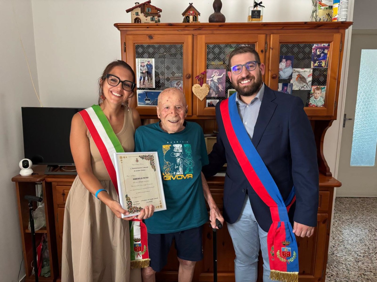 Pietro Demichelis compie 100 anni: gli auguri di Settimo