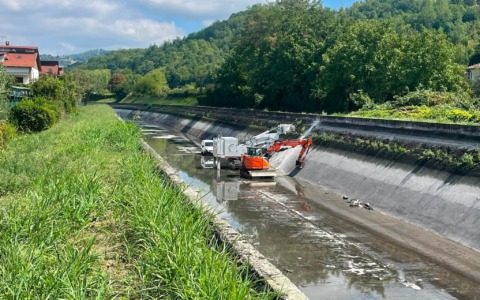 Gassino, lavori in corso sul Canale Cimena