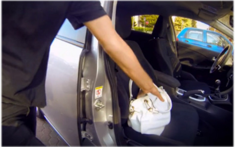 Le rubano la borsa mentre carica la spesa in auto