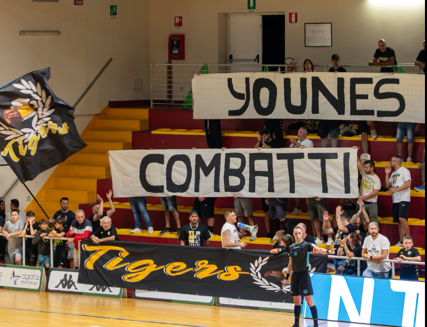 “Combatti Younes”: sugli spalti di L84 vs Roma 1927 messaggio di solidarietà al piccolo giocatore ricoverato al Regina Margherita